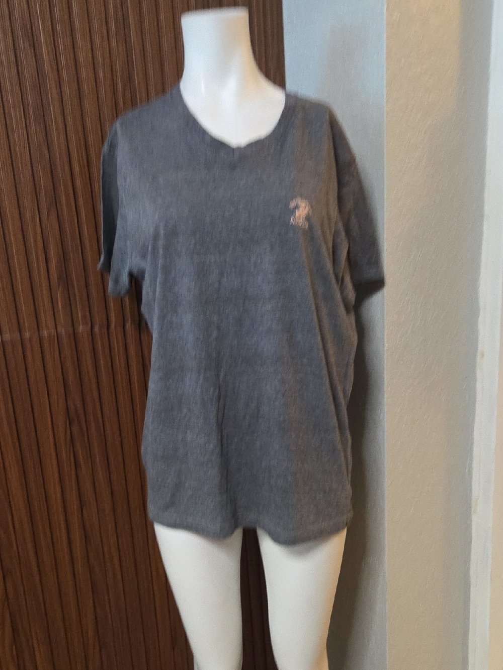 Beverly Hills Polo Club Gray Short Sleeve Tee Medium Sz [1094]